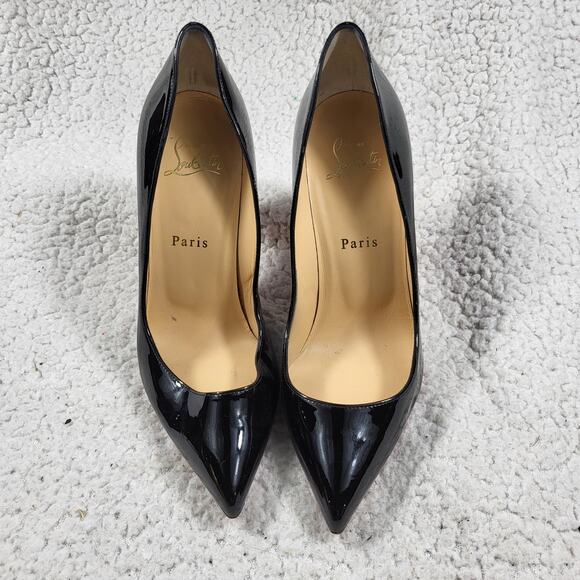 Christian Louboutin Patent Leather Stiletto Pumps size 37.5 US 6-6.5 - Picture 1 of 5